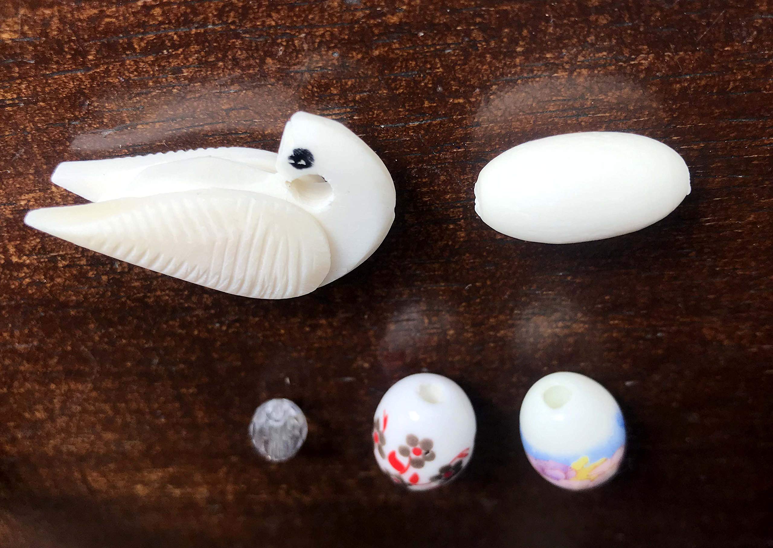 Set of 5 Tuning Bead Manka for Sitar Beautiful Hand carved Bone and designer - Image 5