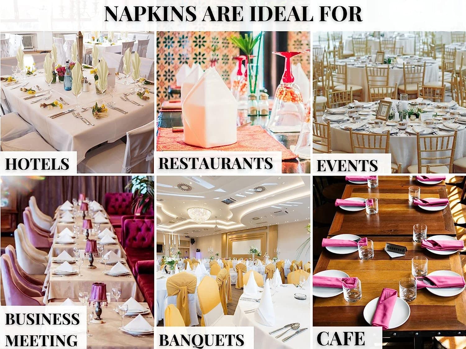 Square Polyester Tablecloth Napkins 20" x 20" For Wedding Parties Dinner Restaurant (Navy blue, 20x20"((51x51cm) 10 PCS) - Image 3