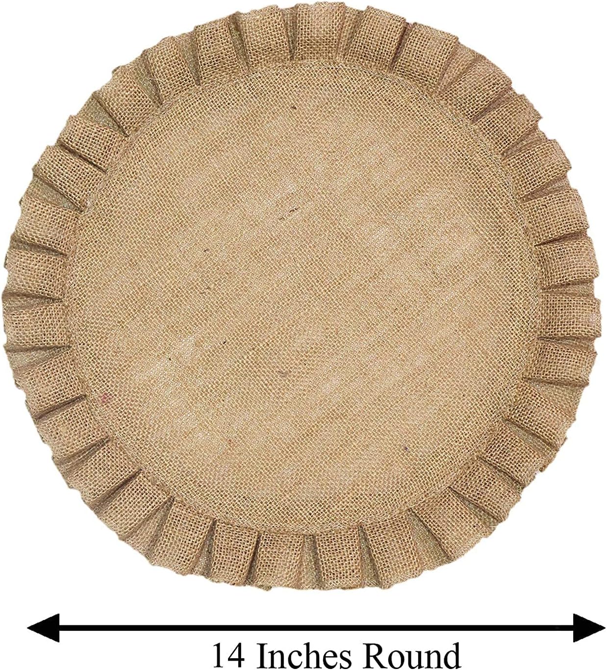 Handmade Round Table Placemats - Vintage Mats For Parties, Dining Table, Coasters - Decorative Placemats - 100% Jute Natural Fibers - Pack Of 4 - 14’’ Diameter - Natural Jute – The Home Talk Store