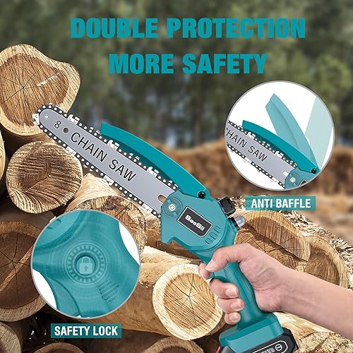 Miniatura 6 de Mini motosierra de 8 pulgadas  kit de afilador de motosierra