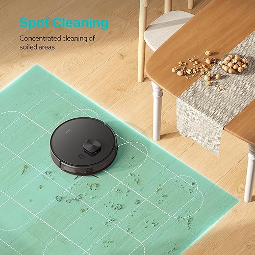 Miniatura 3 de X7 - Robot de limpieza láser inteligente con aspirador y trapeador, 5000 Pa, elimina eficazmente varias manchas difíciles, compatible con Alexa y