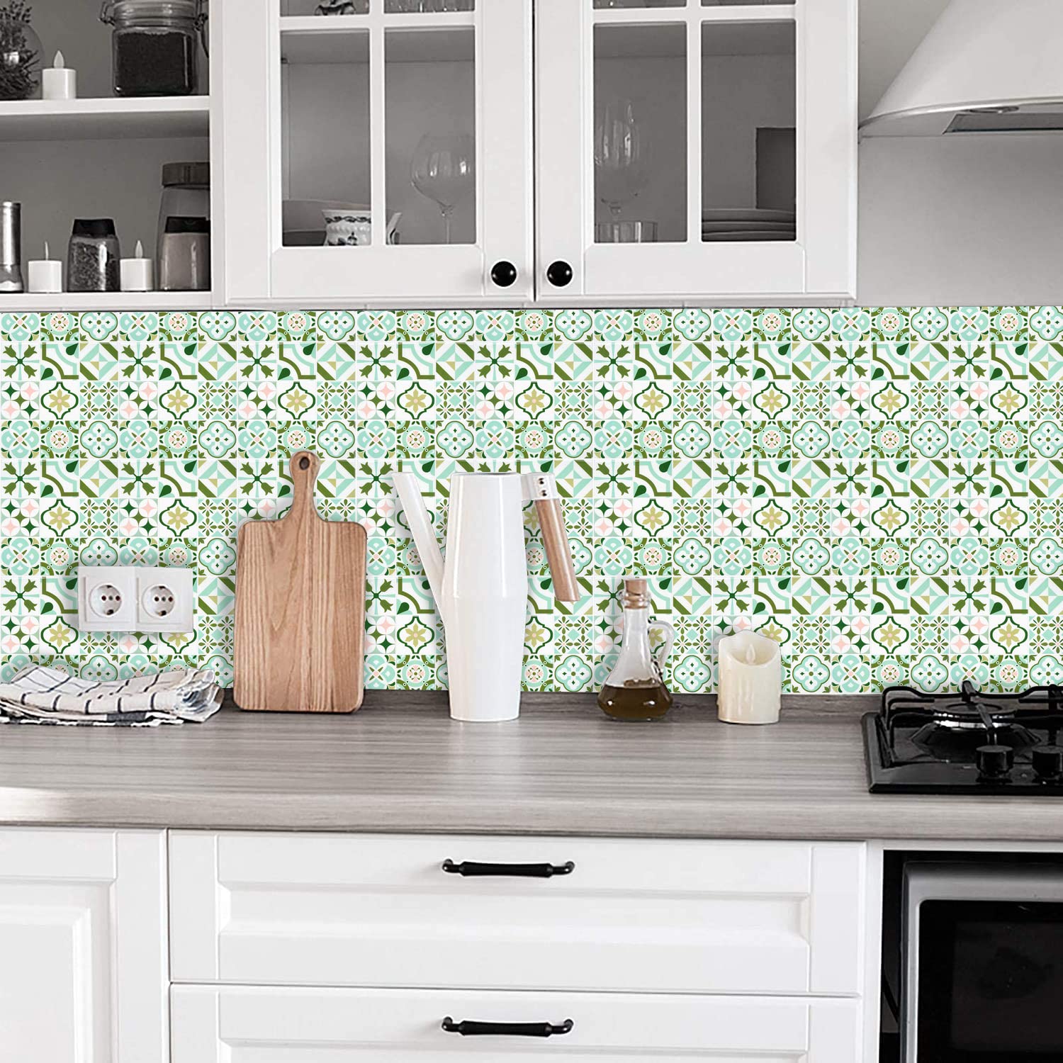Arabesque pel-en-plak tegels voor keuken, dikst pel-en-plak
