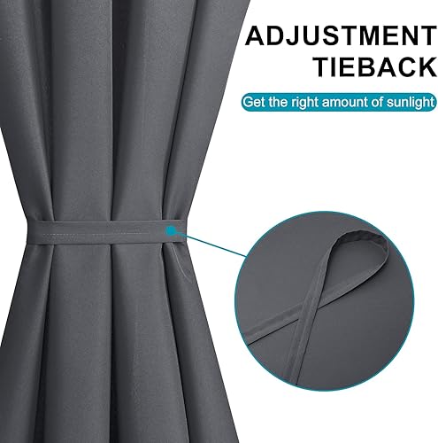 Miniatura 96 de Hiasan Cortinas para ventana de puerta delantera, bolsillo para barra, cortina de privacidad semitransparente para puerta francesa, 1 panel