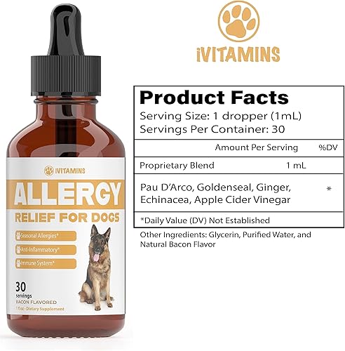 Miniatura 2 de Alivio natural de la alergia de los perros Ayuda a apoyar naturalmente el alivio de alergias y picazón para perros Alivio de la alergia para