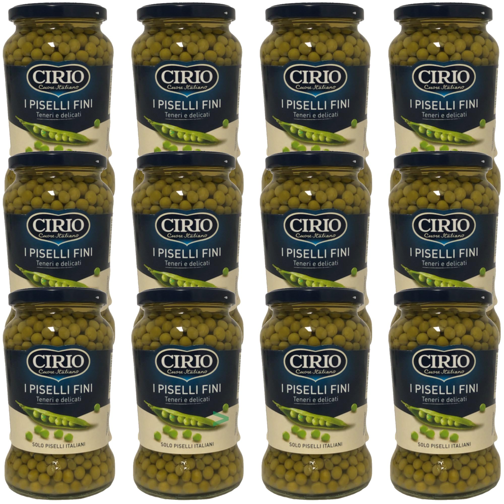 Cirio Guisantes Fini Tierna y Delicada Crecido en Italia (12 x 370g)