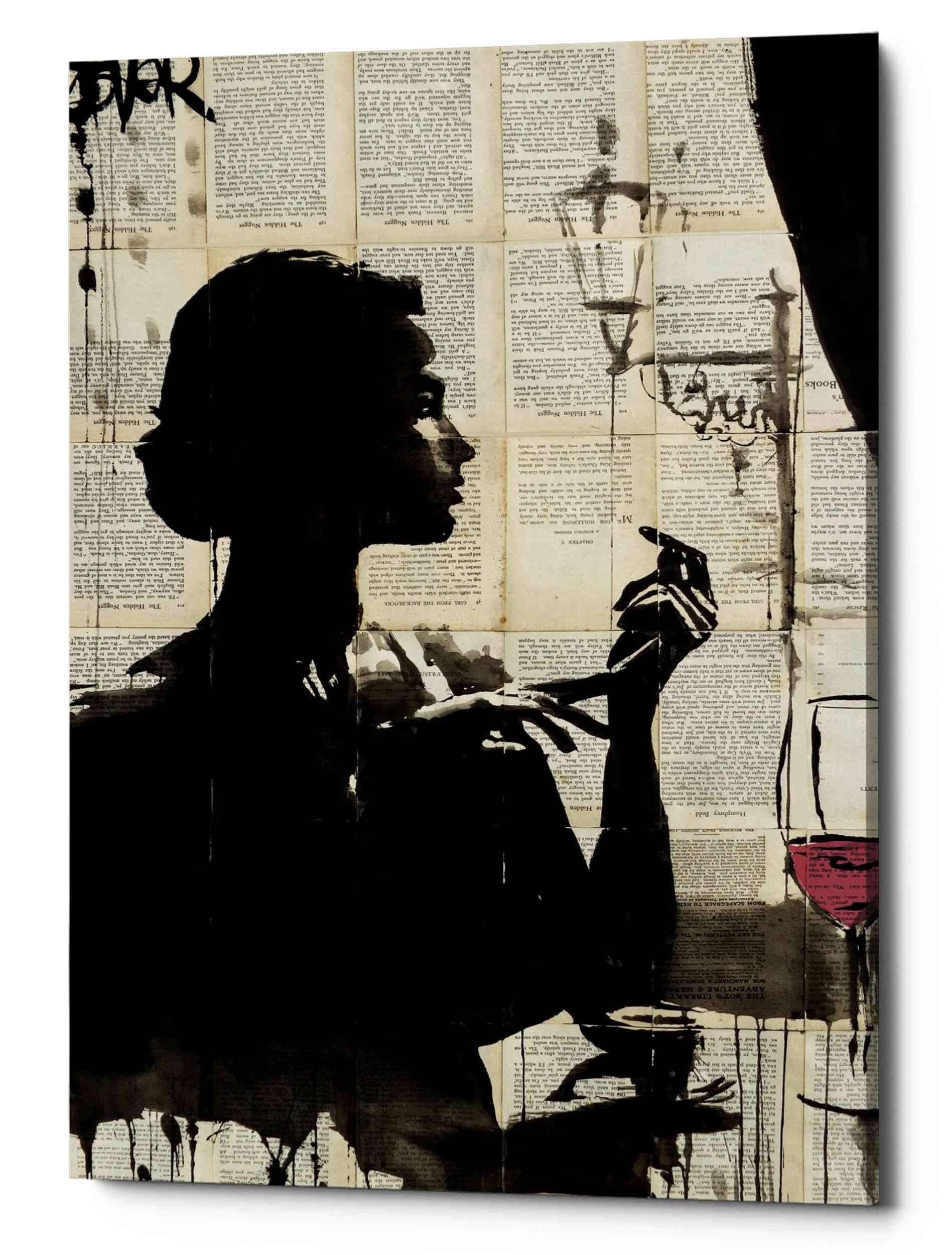 Epic GraffitiLush Life' by Loui Jover Canvas Wall Art, 12" x 18", Red