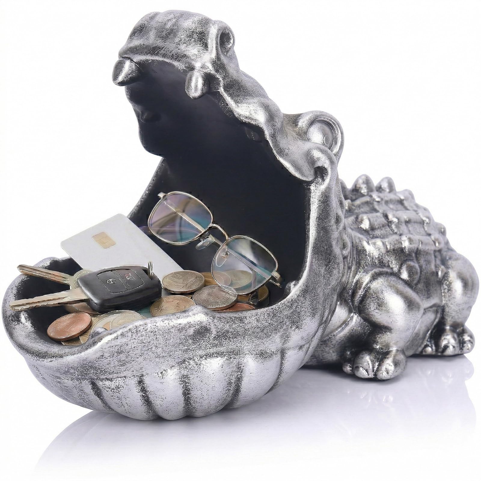 置物 KARE Deco Figurine Lizard Silver big 廃番】Deco Figurine Lizard Silver Deluxe - オブジェ・置物の通販