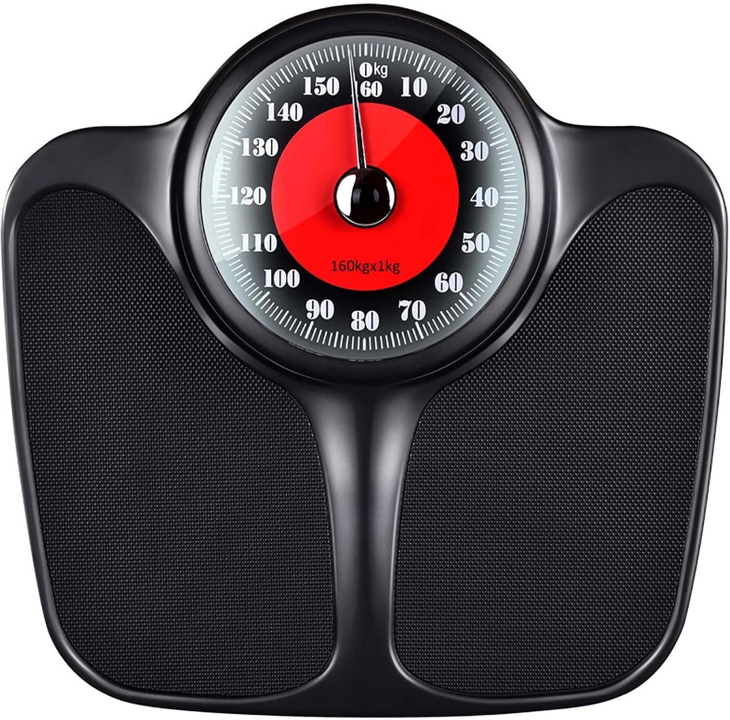 Bathroom Scales Mechanical Weight Scale with Anti-Skid Surface,Dial Mchanical with Magnified Display MagnifIed for Accurate Body Weighing,160kg High Capacity Scales