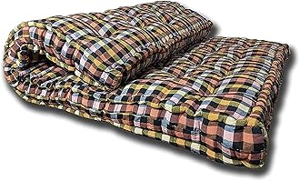 Deevine Craft 4 Inch Thick Soft Foldable Rollable Cotton Quilt Multicolor Mattress, 4x6 Mattress Or 72x48x4 inches, with Marvelous Fabric Quality Box Mattress / Gadda