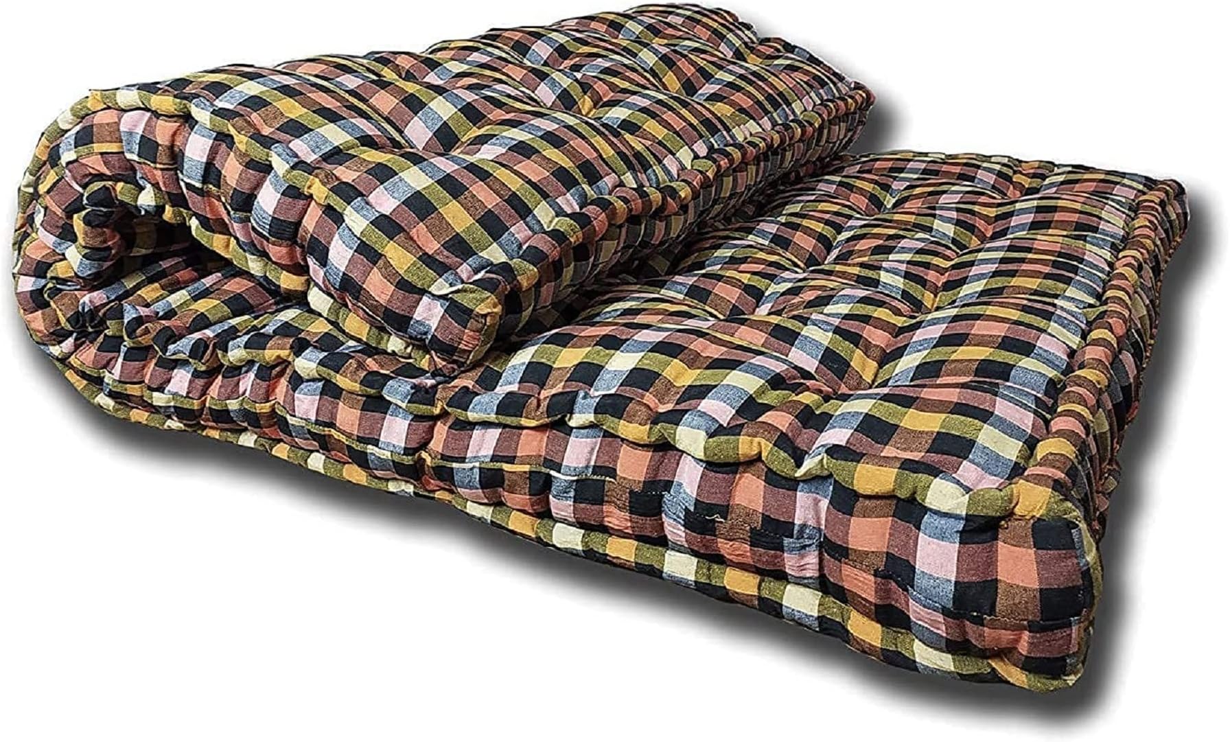 Deevine Craft Soft Cotton Multicolor Mattress, 4x6 Mattress Or 72x48x4 inches, with Marvelous Fabric Quality