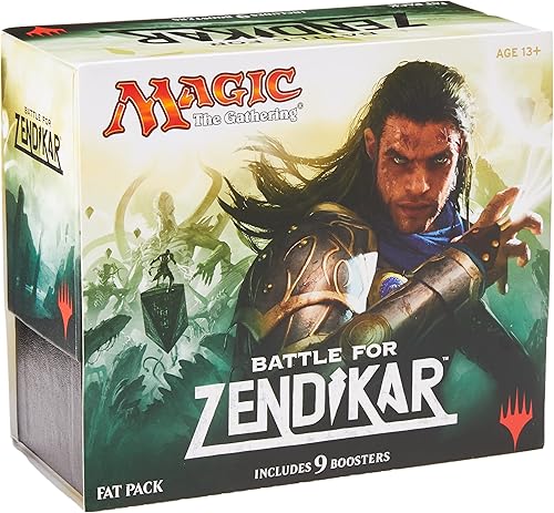 Magic the Gathering (MTG) Batalla por Zendikar – Paquete grande (Incluye 9 Booster y 80 Full Art Land) (versión inglés)