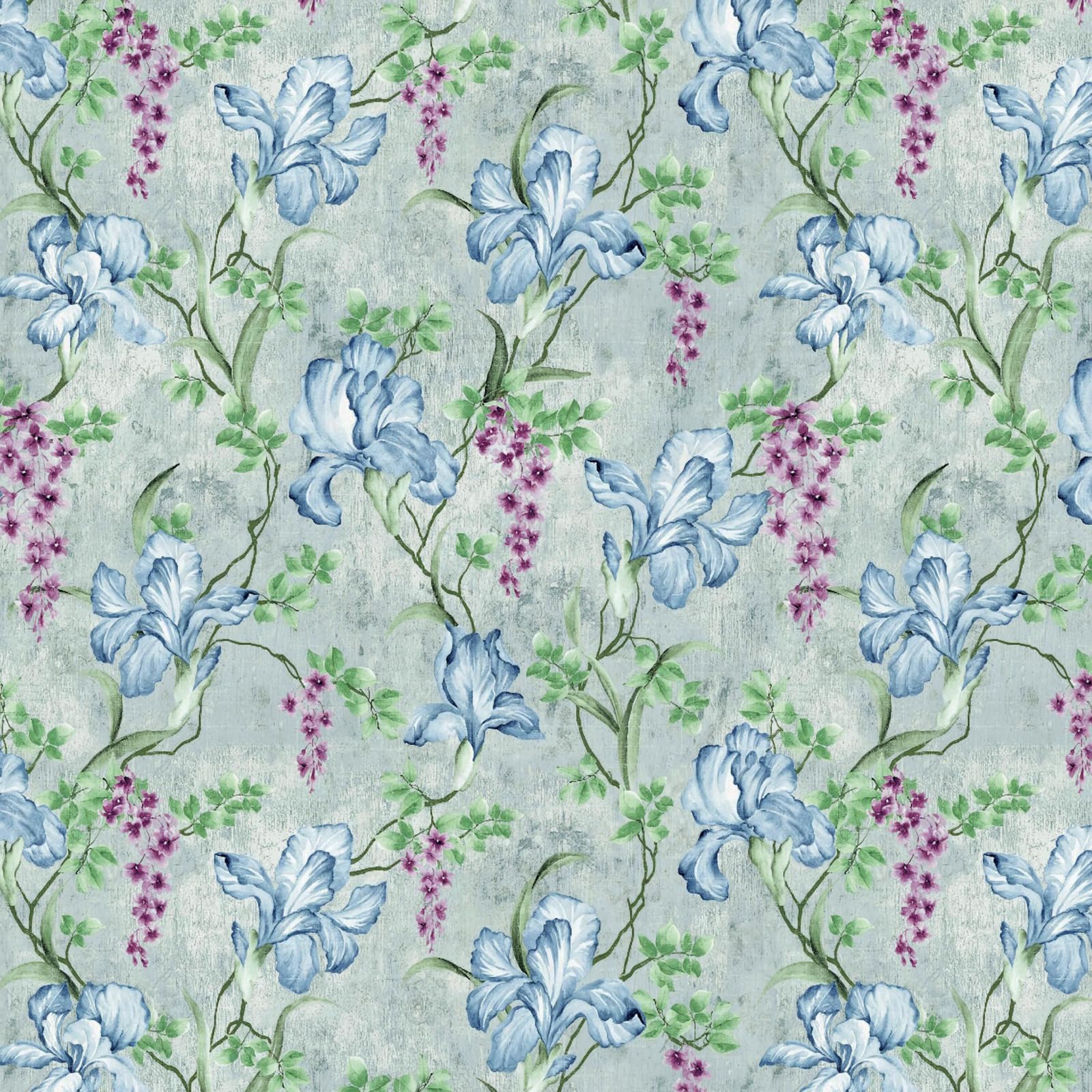 Vintage French Damask Peel and Stick Wallpaper Thickened Removable Self Adhesive Wall Paper Design for Walls Bathroom Bedroom Home Decor 17.3in x 118in Renter Friendly Wallpaper Blue and Green