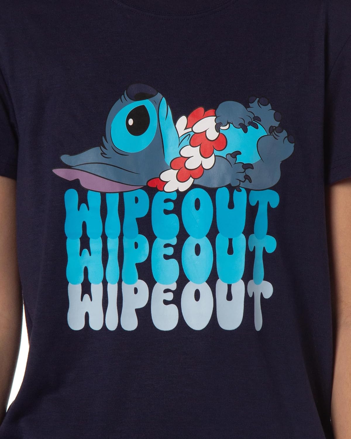 Disney レディース リロ&amp;スティッチ ワイプアウト 半袖 ショートスリープパジャマセット