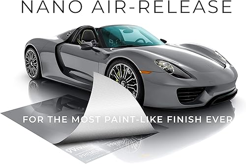 Miniatura 3 de VViViD+  Rollo de película de repuesto de vinilo de color gris oscuro nardo con nanotecnología de liberación de aire, revestimiento protector