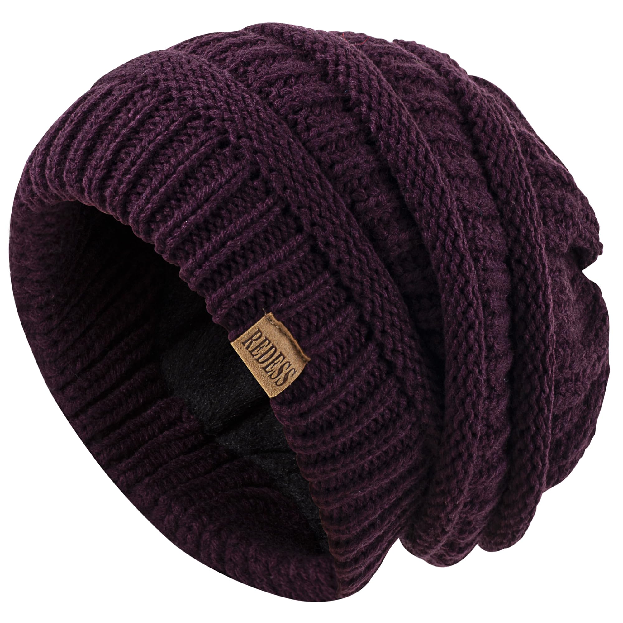 REDESS Slouchy Beanie Hat per Uomo e Donna Winter Warm Chunky Soft Oversize Cable Knit cap