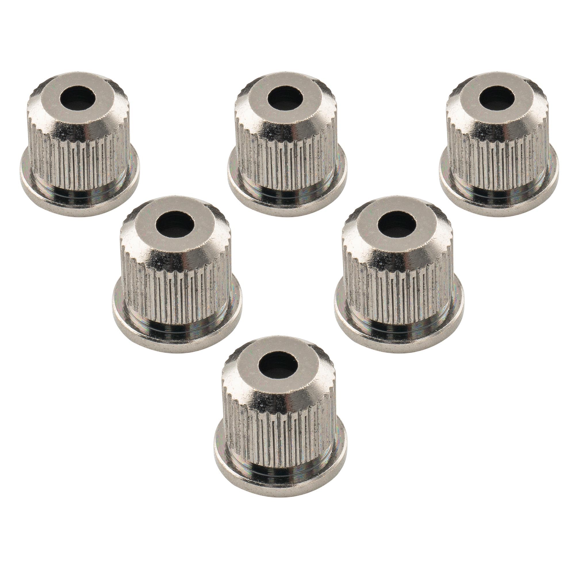 Musiclily Ultra 5/16 Inch 8.3mm Full Solid Brass G-TLB-1 Style Ferrules String Through Body Rear Mount Bushings for Tele Style Electric Guitar Cosmo Black (Set of 6) - Image 3