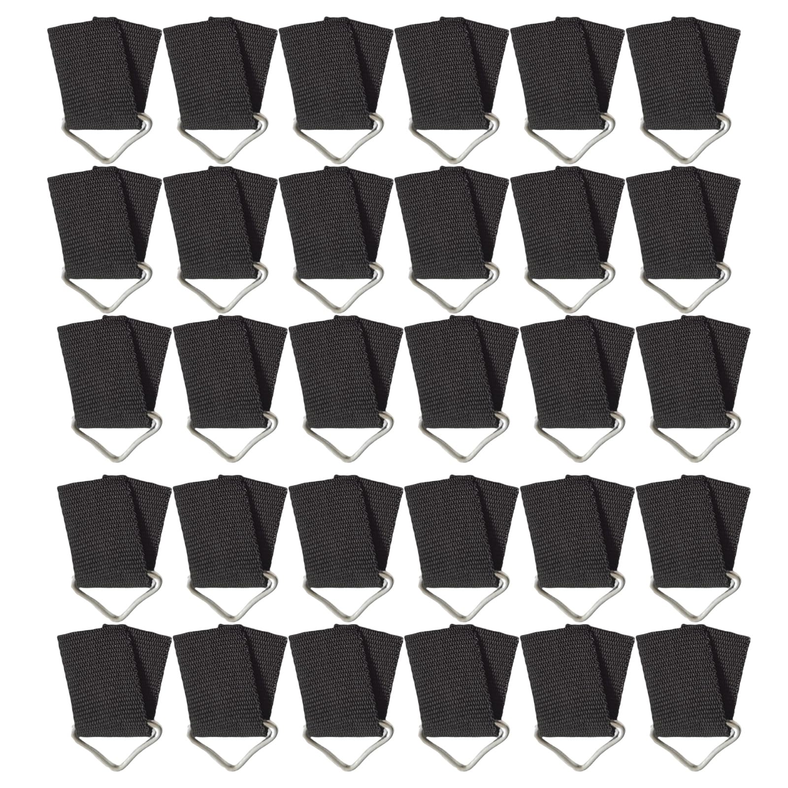 Hzbb Multicolor Kids Trampoline Repair Set Galvanized Steel Triangle Buckles Weatherproof Fasteners For Secure Bounce Mats Connection High Strength Bounce Bed Replacement Buckles
