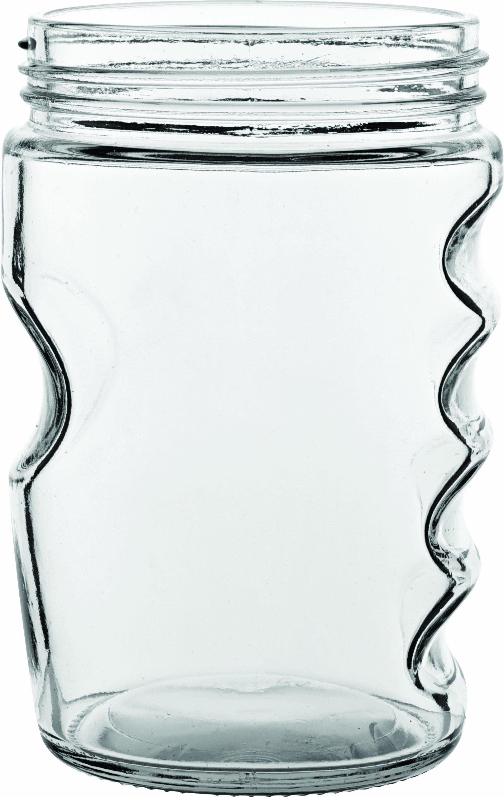 Utopia Drinking Jar With Grip 18Oz / 510Ml - Set Of 24 - Mason Drinking Jars, Jam Jar Drinking Glasses