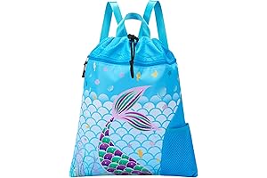 Mermaid Gym Drawstring Backpack - Perfect for Kids' Beach Adventures