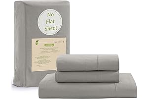LANE LINEN Organic Cotton Full-Size Fitted Sheet Set