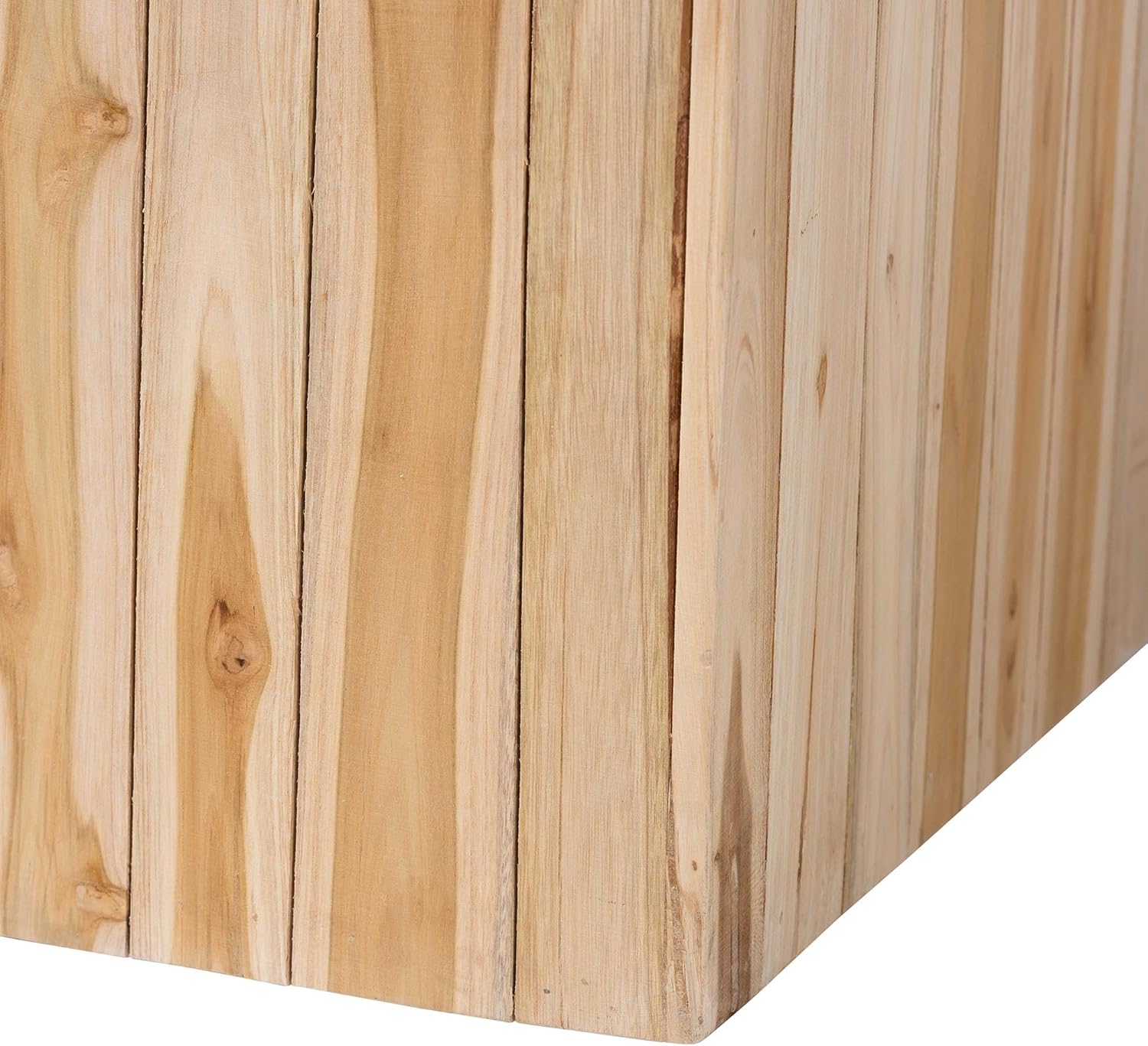 bali & pari Grayson Bohemian Natural Teak Wood Coffee Table with Unique Repurposed Wood Logs