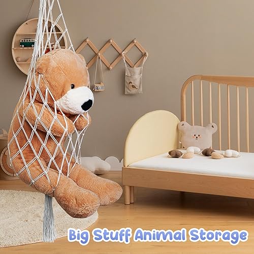 Miniatura 7 de Organizadores de almacenamiento de animales de peluche, red de juguetes o esquina de hamaca para organizador de animales de peluche, adecuado como