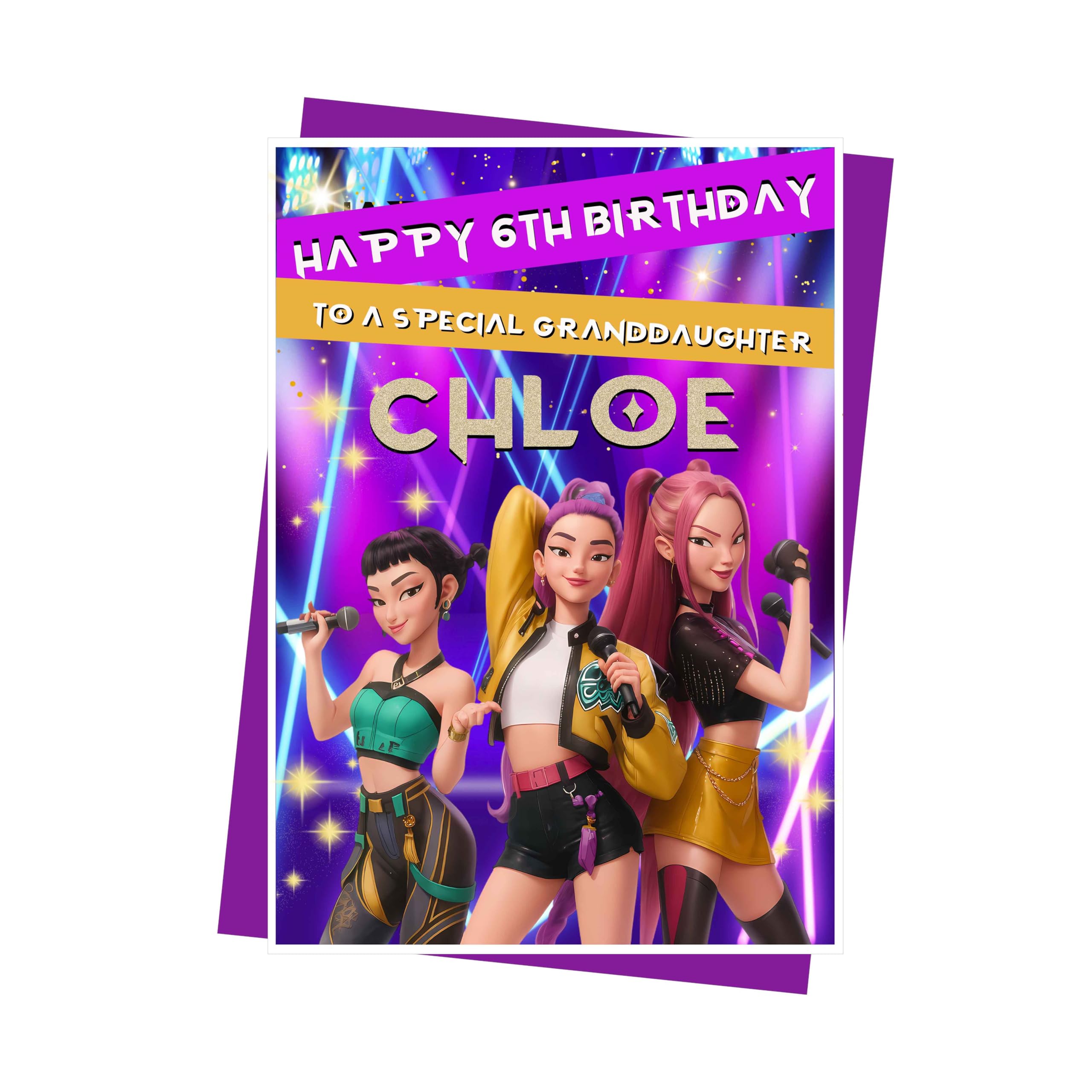 K-Pop Birthday Card - Personalised, Son, Daughter, Grandson, Granddaughter, Birthday Gift