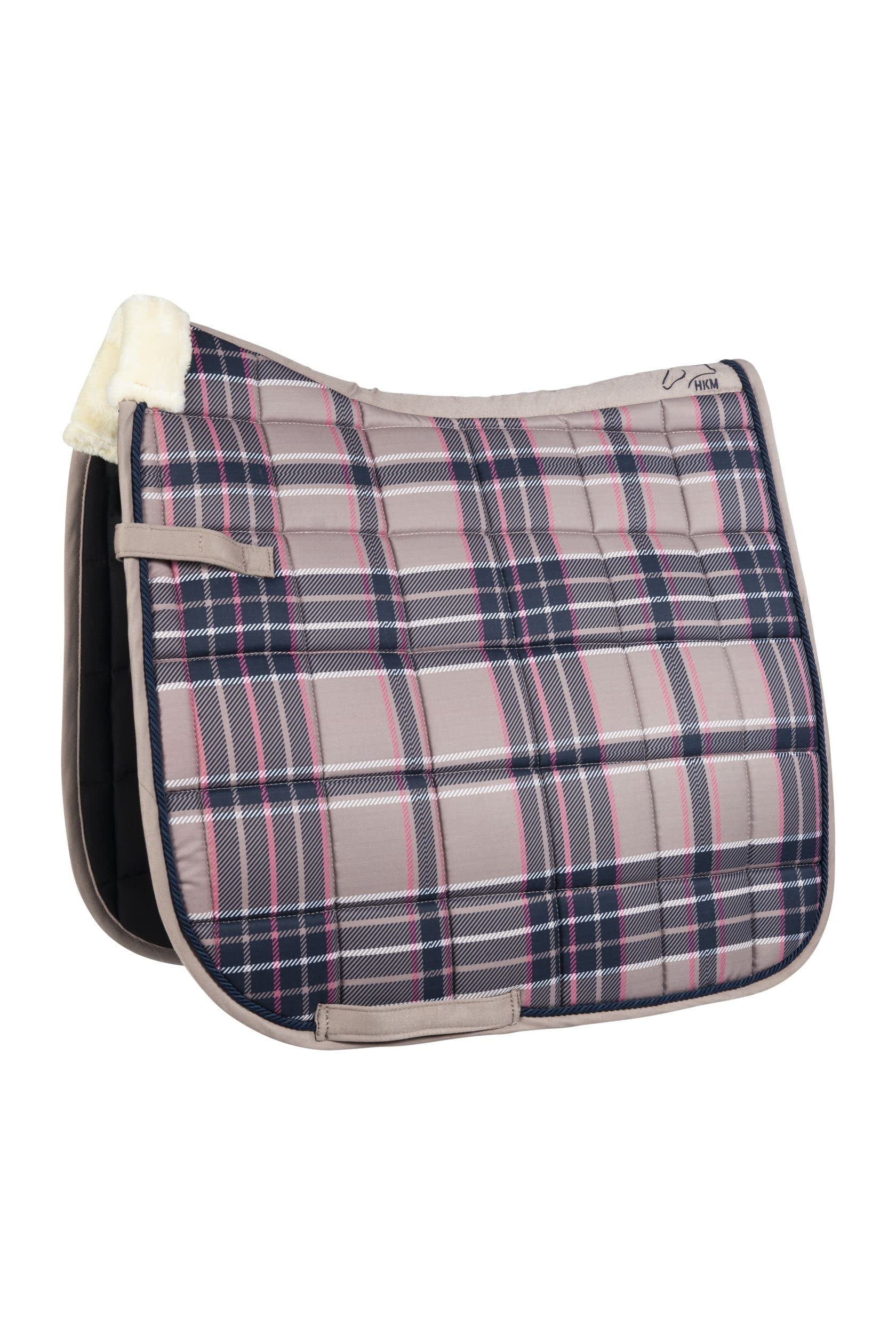 HKM Cambridge Saddle pad Dunkelgrün Karo Pony Versatility