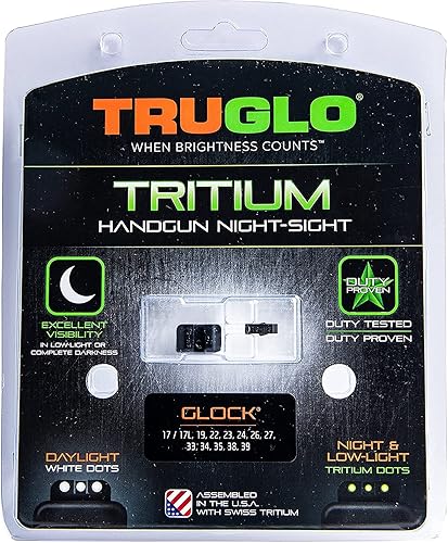 Miniatura 4 de TRUGLO Tritium Green Gun Night Sight Compatible con Glock - Combinaciones de herramientas disponibles