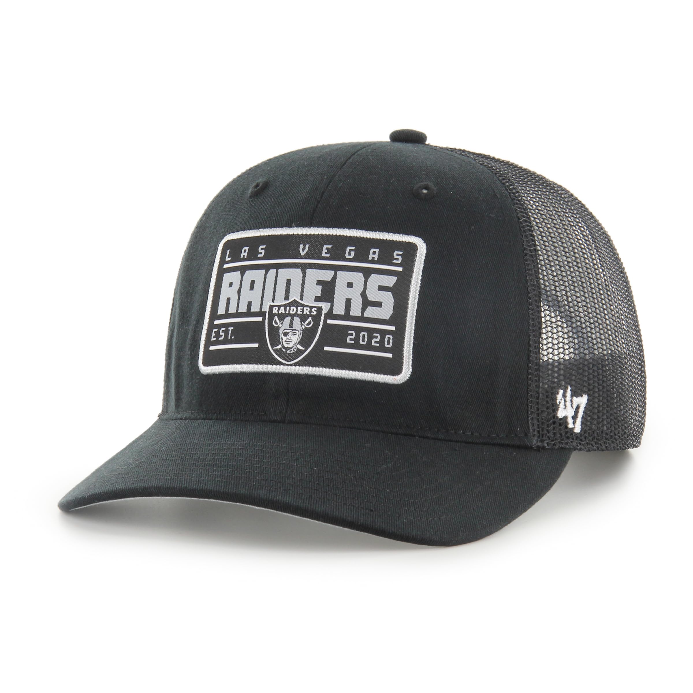 47 Las Vegas Raiders Hardline Trucker RF Unisex Baseball Cap - Black