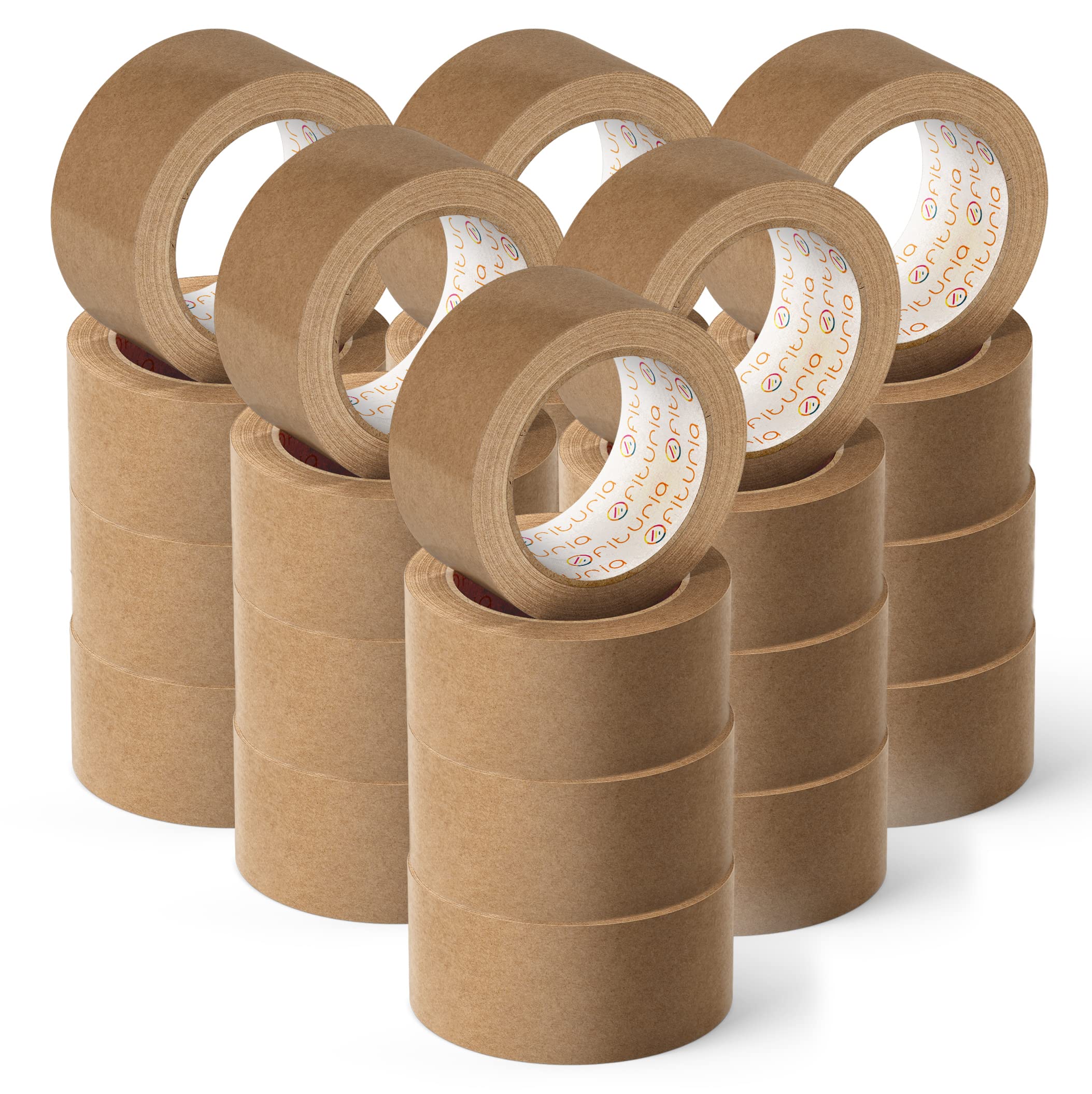 Eco-friendly Kraft Paper Tape Brown Body Tape for Packaging, Pictures or Sealing Safe and Strong Packaging - Ofituria
