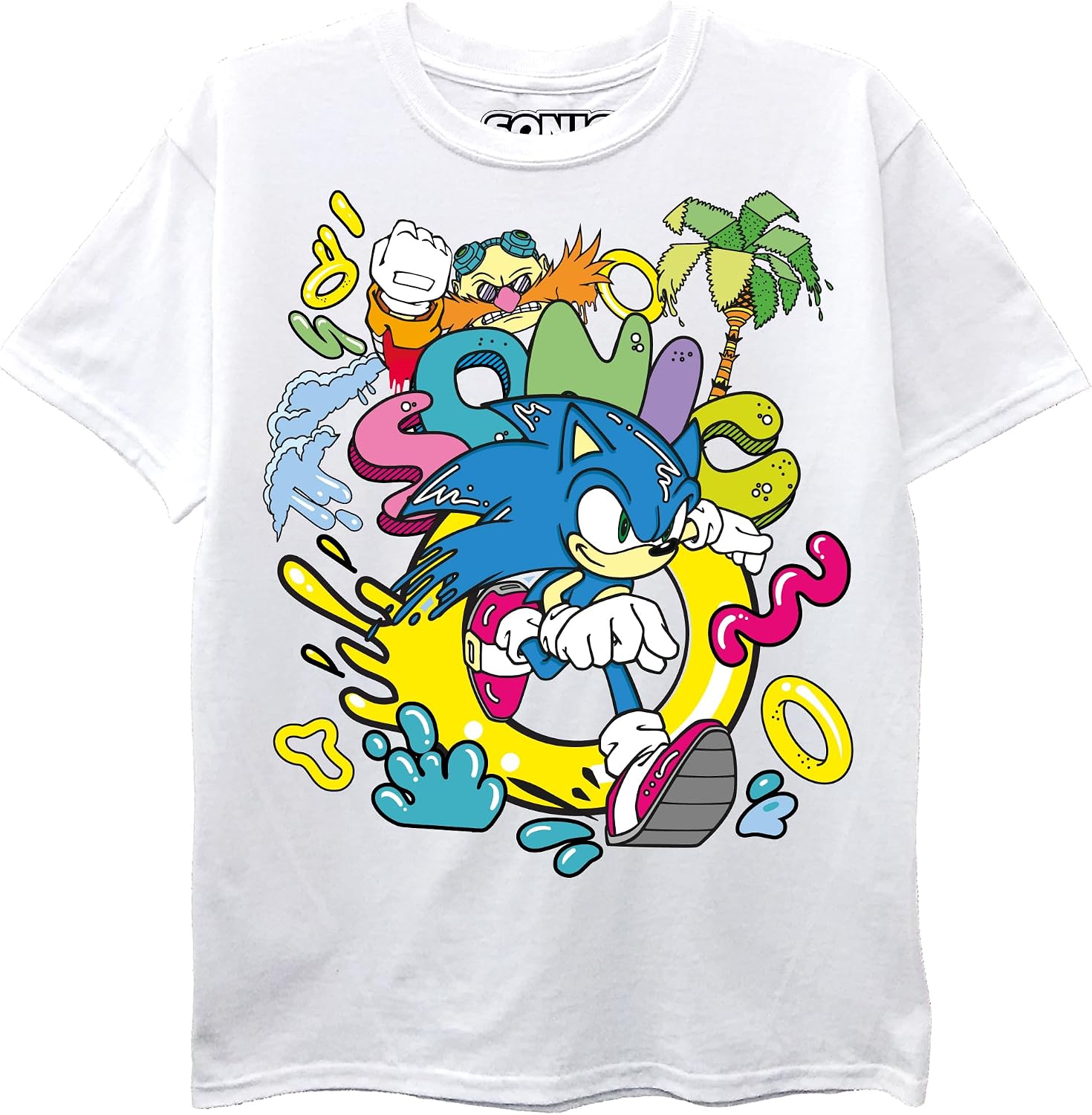 SEGA Boys' Sonic the Hedgehog Short Sleeve T-Shirt - Sizes 2-20