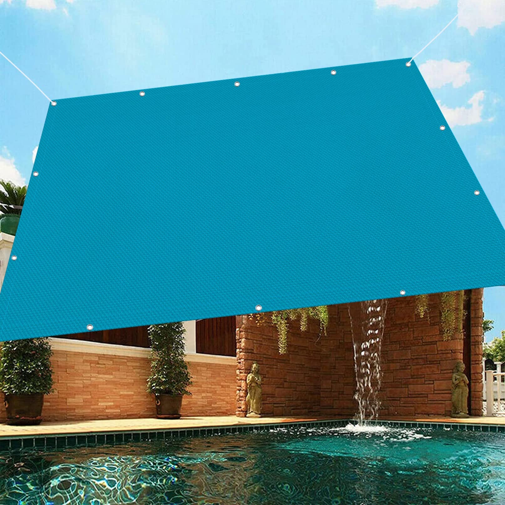 Voile d'ombrage 2.6 x 9 m protection UV bache ombrage balcon terrasse