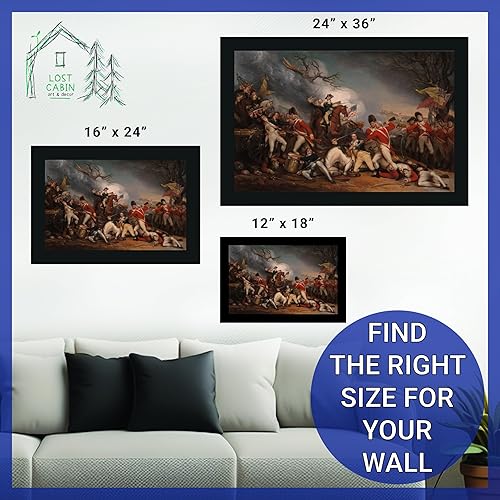 Vista 32 de Declaración de independencia de John Trumbull - Lienzo enmarcado para decoración de pared, lienzos de reproducción de pintura fina Impresión