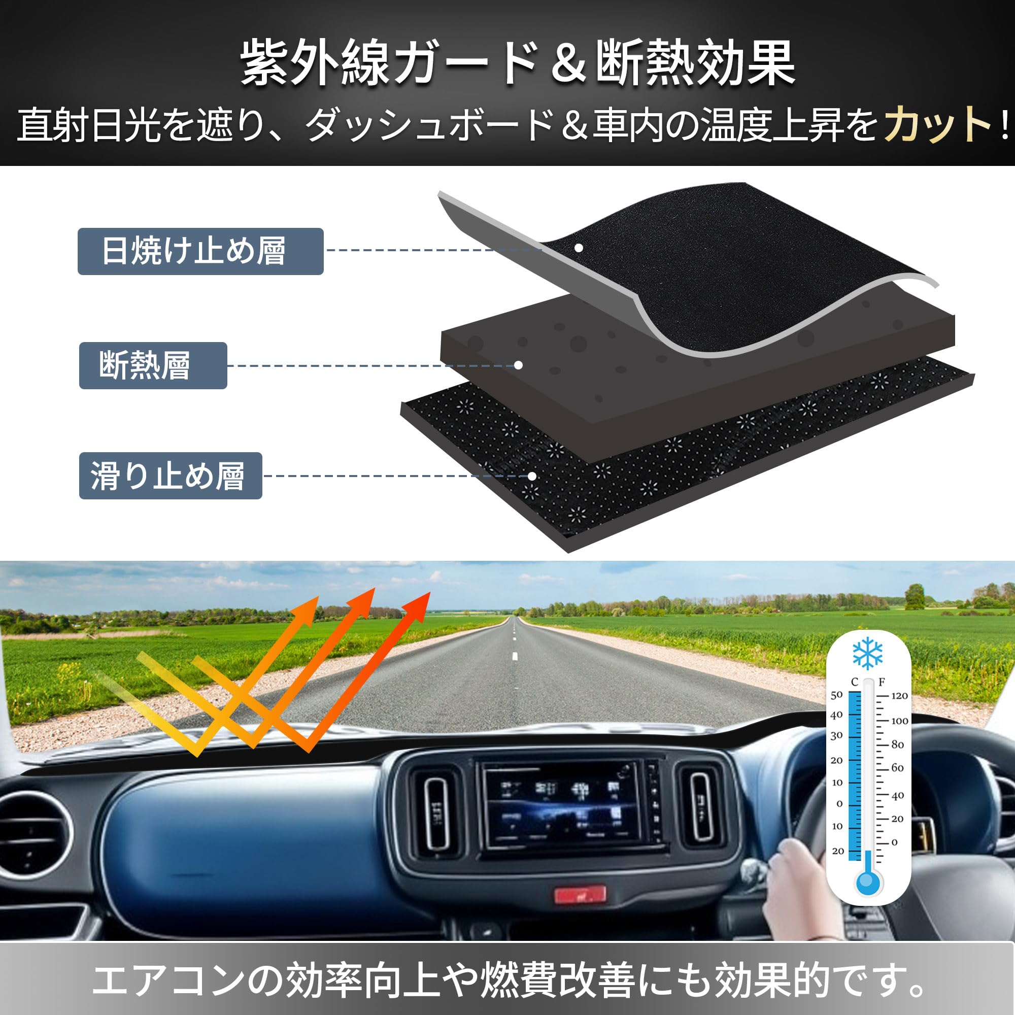 Amazon | FUELHOOD スズキに対応 アルト用 ダッシュボードマット 専用
