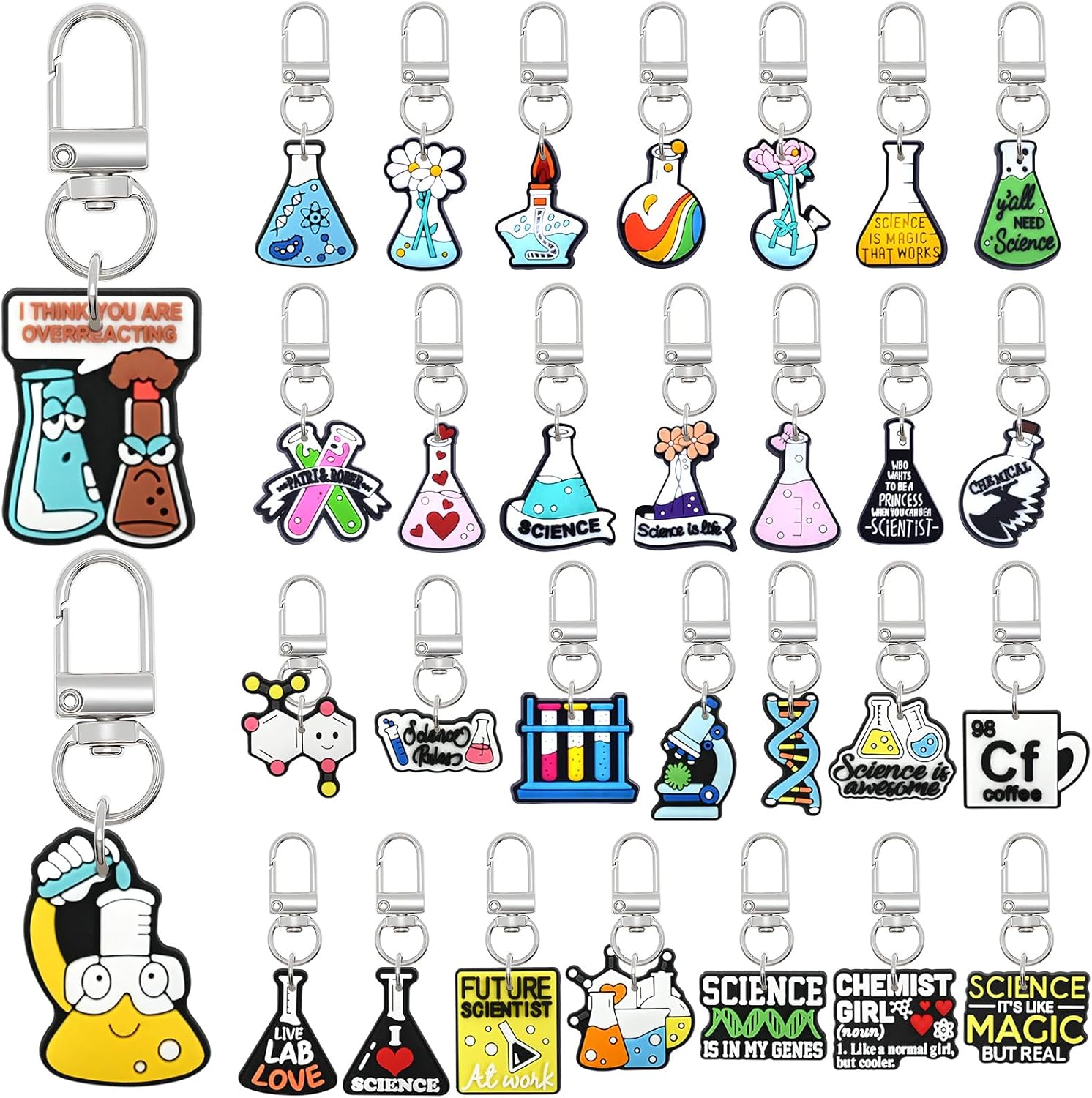 Cute Keychain Bulk,Cute Key Chain for Car Keys Purse Bag Rewards