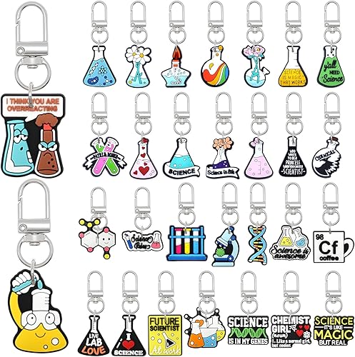 Cute Keychains Bulk Pack - Science Gifts For Her