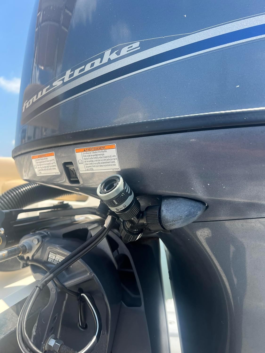 Flush Buddy® Yamaha Flush Adapter - Quick Connect compatible Angled Outboard Flush Adapter for Outboard Yamaha® Engine