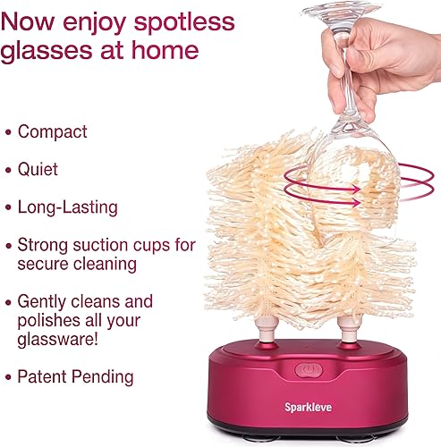 Miniatura 3 de Pulidora de cristalería para el hogar. La primera pulidora de vidrio giratoria asequible del mundo. Se seca y pule a 600 RPM. Todos los vasos vino,