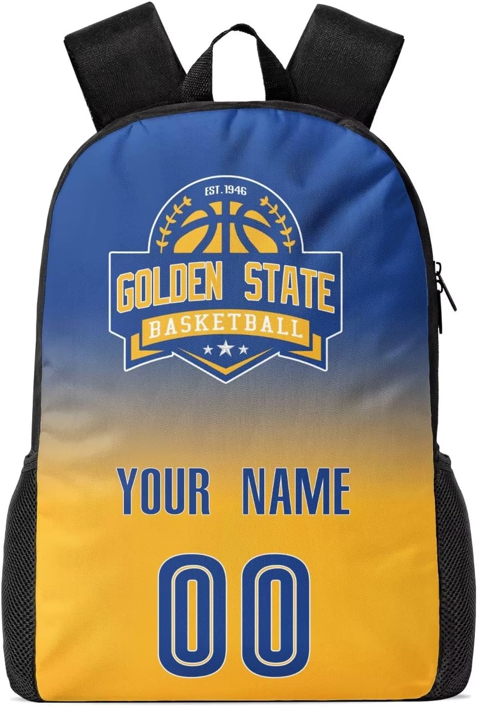 Los Angeles Custom Backpack High Capacity,Add Personalized Name And Number, Backpack for Men Women,Basketball Bags for Teenagers