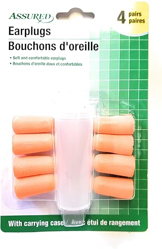 Earplugs, Clasificación de reducción de ruido: 30 decibelios, 4 pares