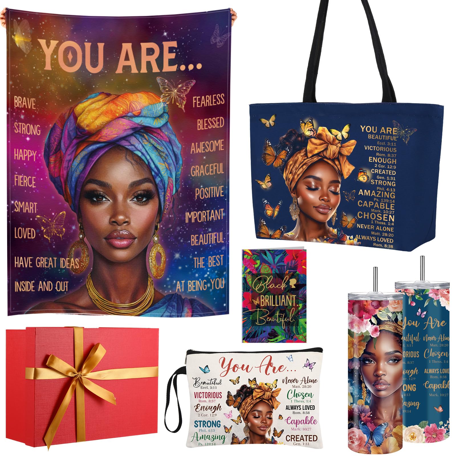 Cadeaux afro-américains pour femme : sac fourre-tout et plaid pour le quotidien