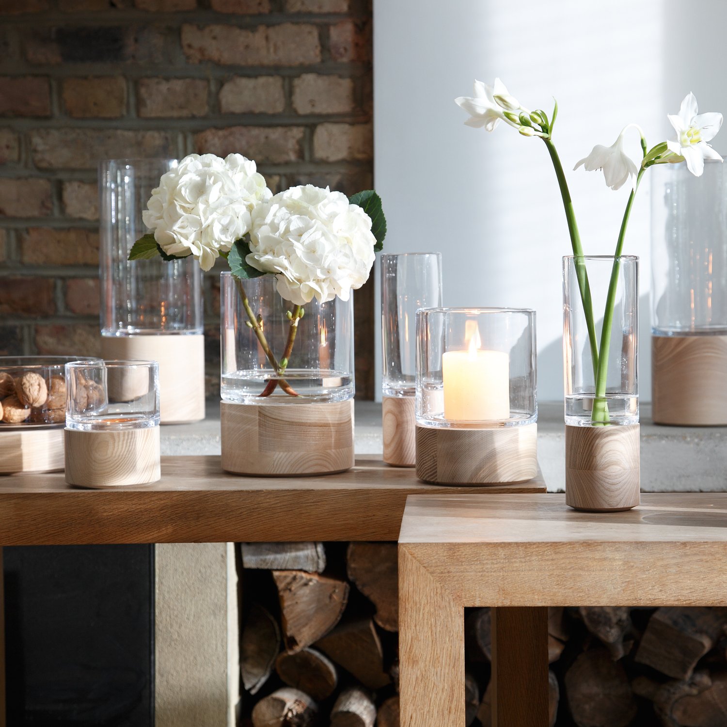 Amazon.co.jp: LSA(エルエスエー) キャンドルフォルダー&ウッドトレー