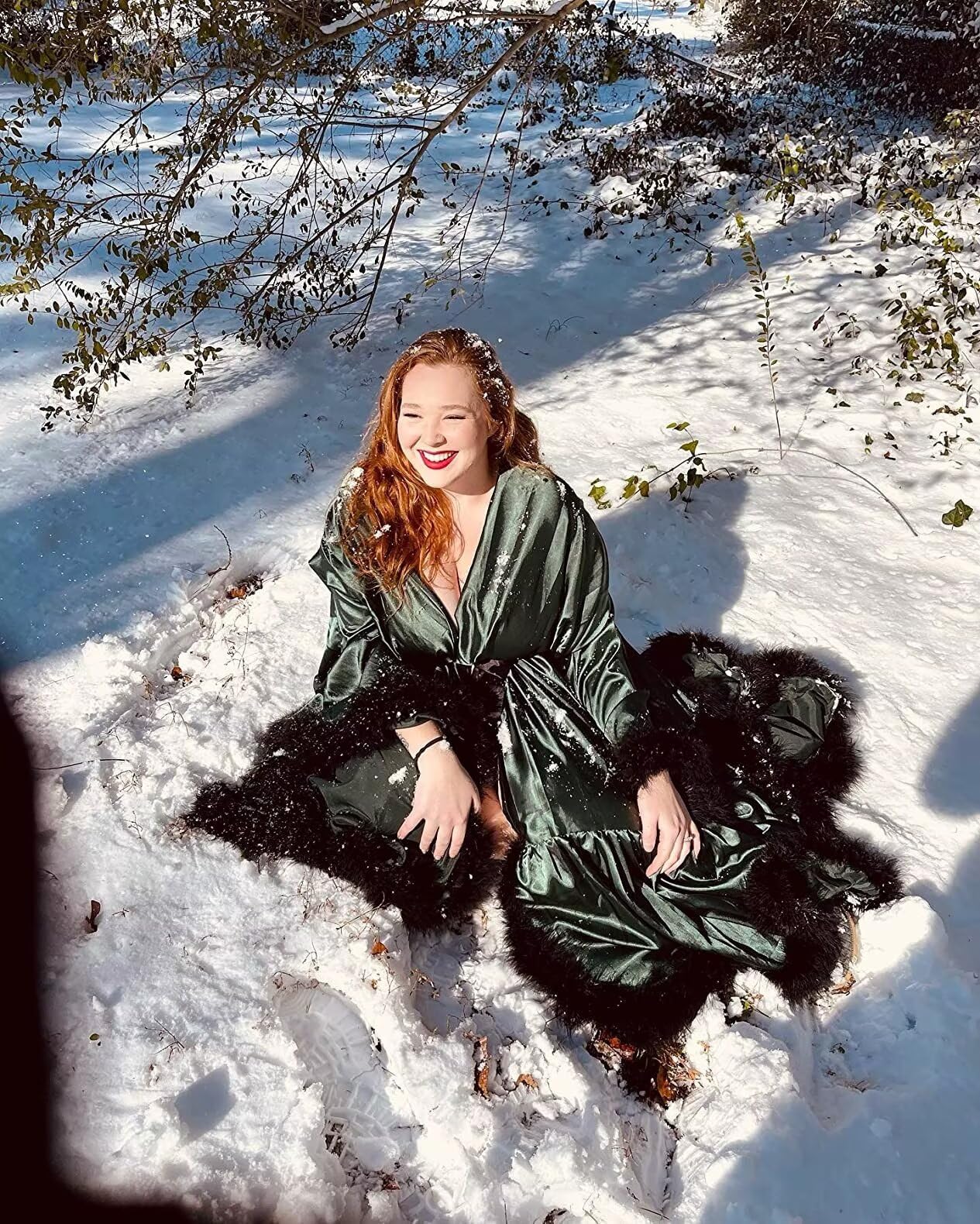 yinyyinhs Womens Sexy Feather Bridal Robes Silk Satin Long Nightgown Bathrobe Sleepwear Maternity Robe for Photoshoot