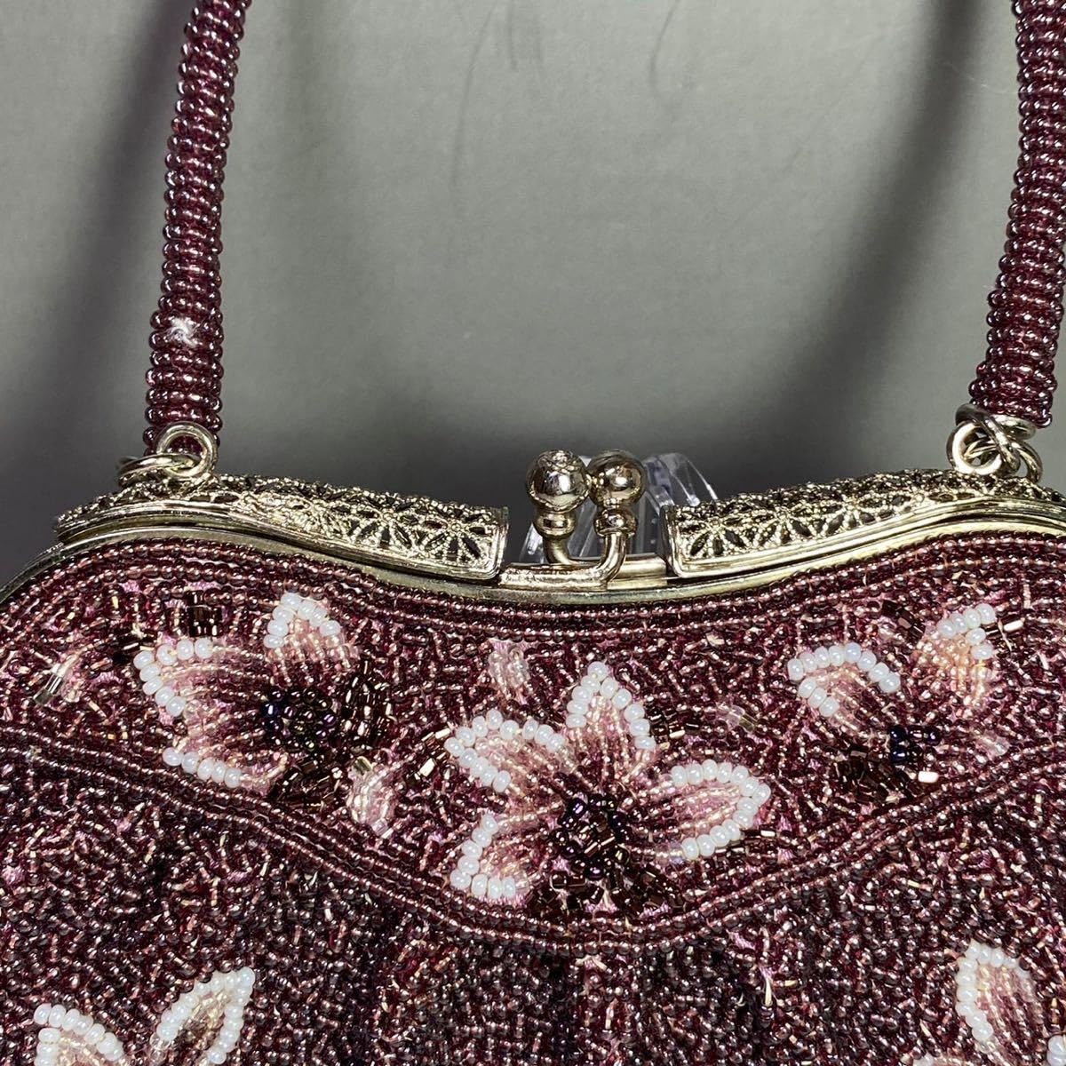 Amazon.co.jp: ビーズバッグ ビーズ 和装小物 パーティバッグ 和装  