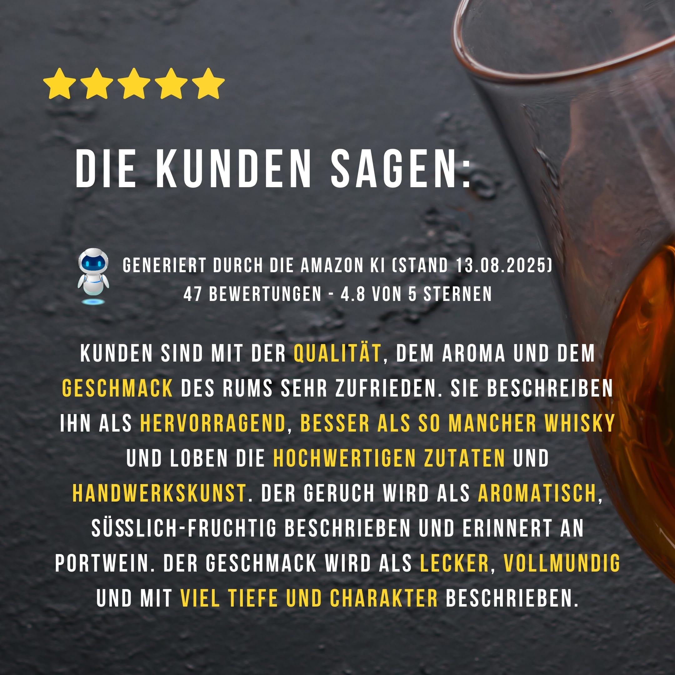 Rum I El Ron del Artesano I Ruby Cask I 10 Jahre I fassgereift I ohne Aromazusätze I 43,0% vol I 700ml - 4