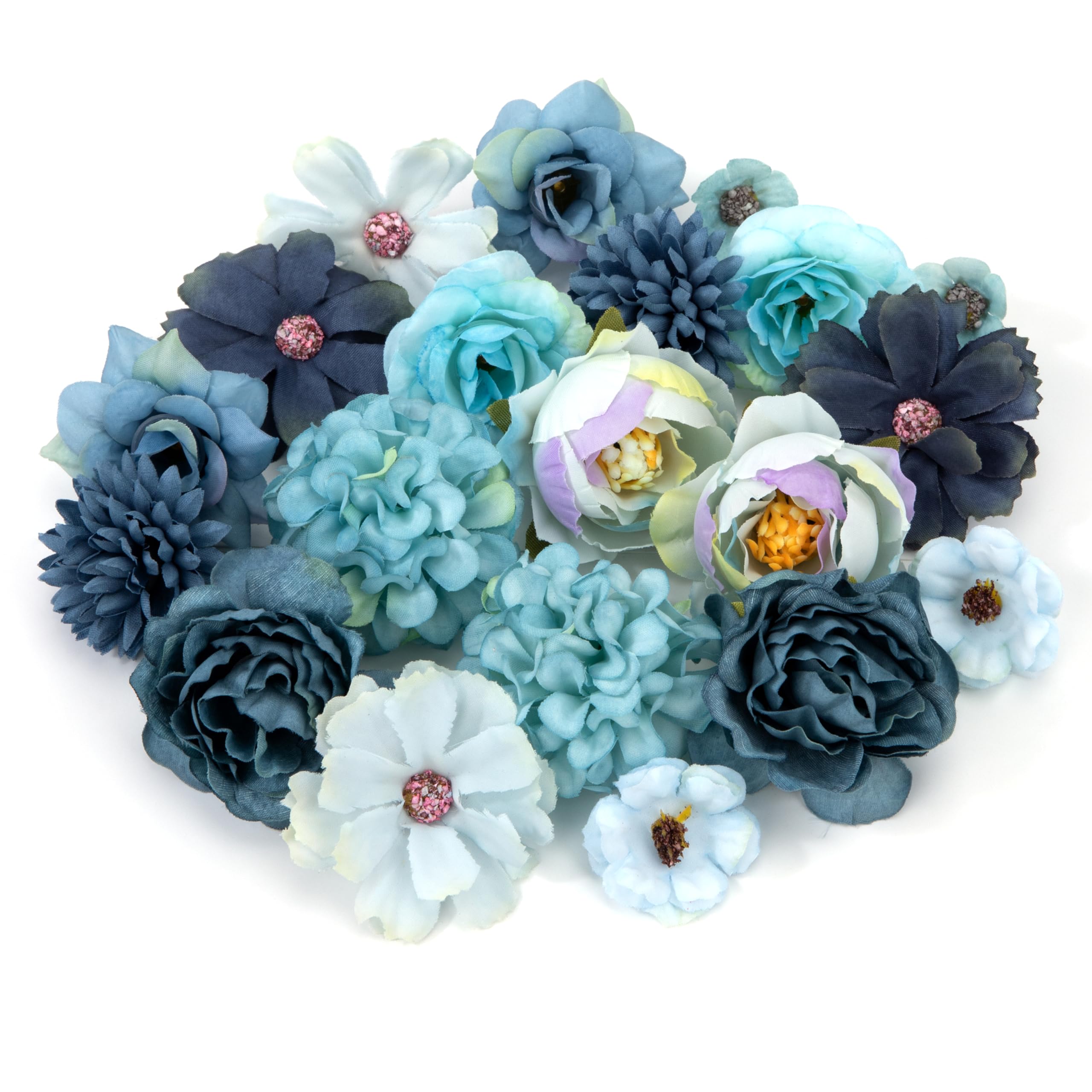 LUHOCIY 20 Pièces Fleurs Artificielles Deco, Fleur Artificielle, Fausse Fleur, Convient Pour Le Bricolage/Le Mariage/la Fête/la Saint-Valentin/la Fête Des Mères/la Décoration De La Maison