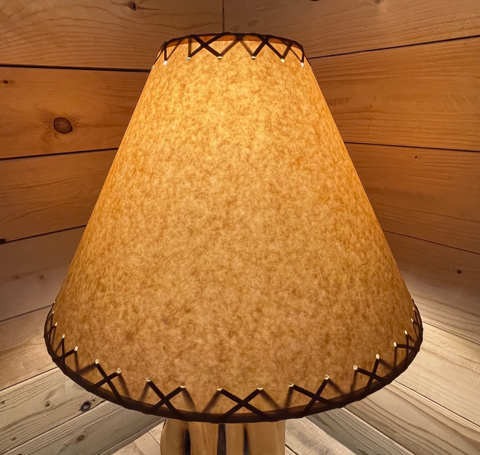 NUOBESTY Vintage Cloth Lampshade Replacement – Rustic Farmhouse Style, 25x20x13cm, For Table & Wall Lamps