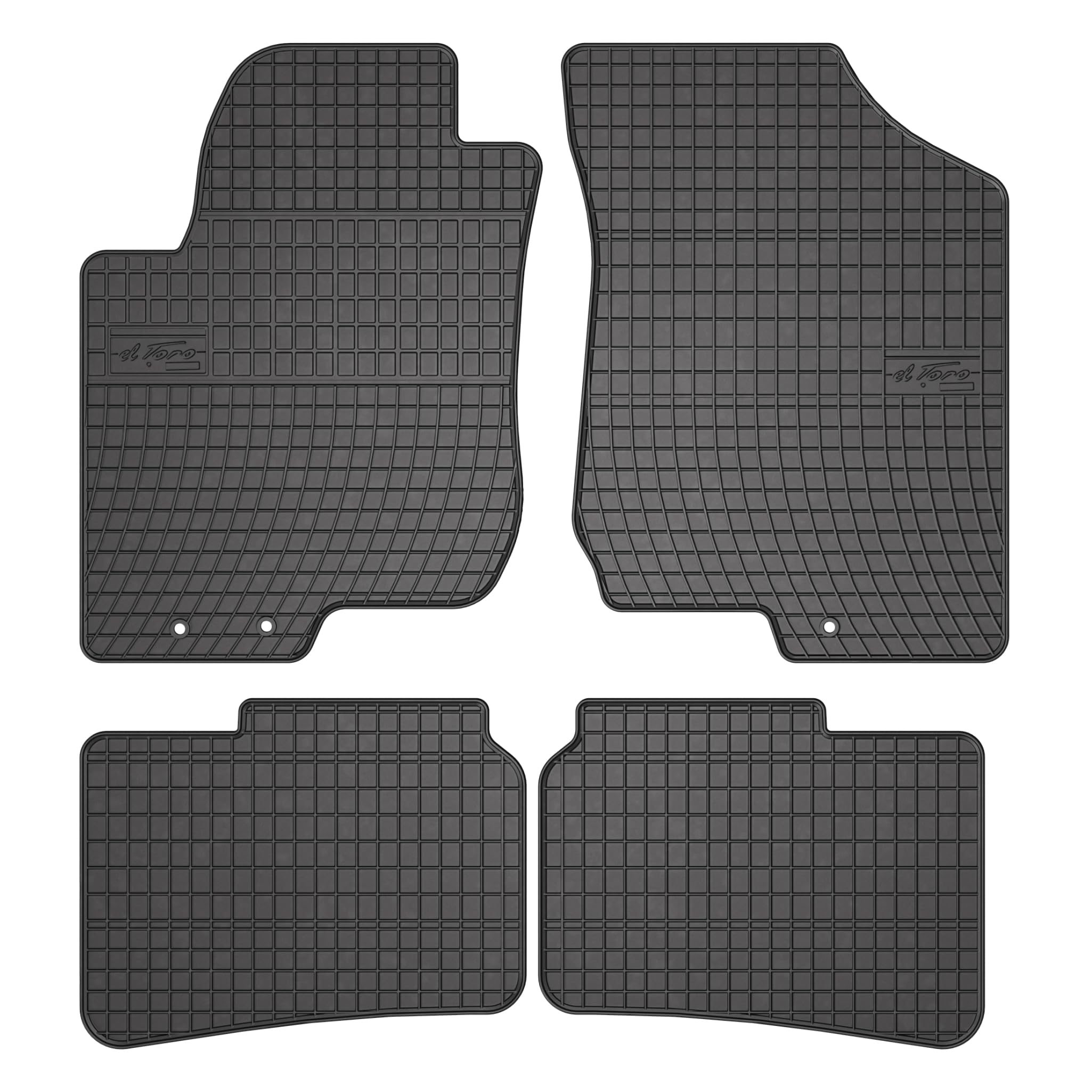 FROGUM El Toro Gumowe dywaniki samochodowe do Hyundai i30 I 2007-2012 | Odporny materiał | 1,5 cm rant ochronny
