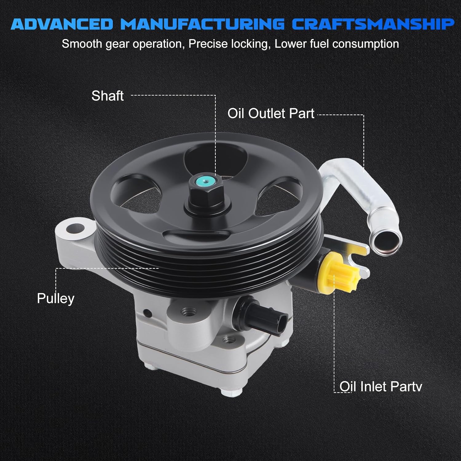 Power Steering Pump with Pulley fit for 2006-2010 Sedona 2007-2009 Entourage 21-5180